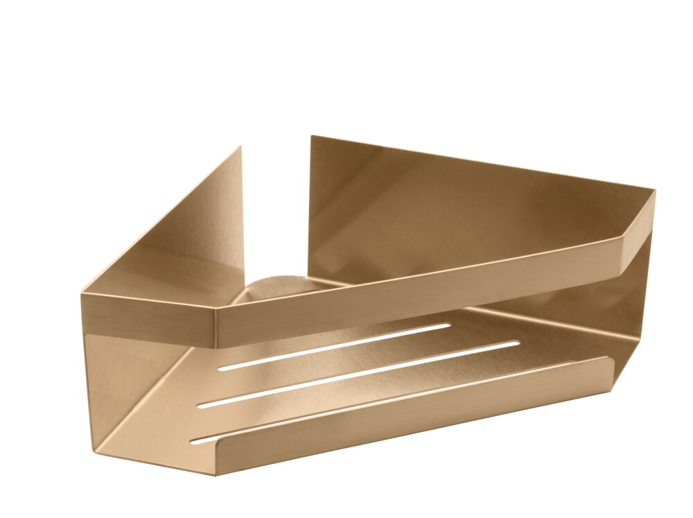 Eckablage Mod. MELETO Gold  aus Edelstahl