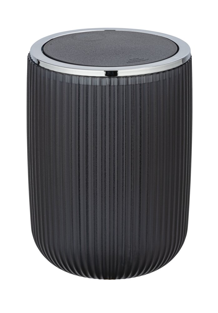 Schwingdeckeleimer Mod. Agropoli S Grau Kosmetikeimer mit Schwingdeckel, 2 l