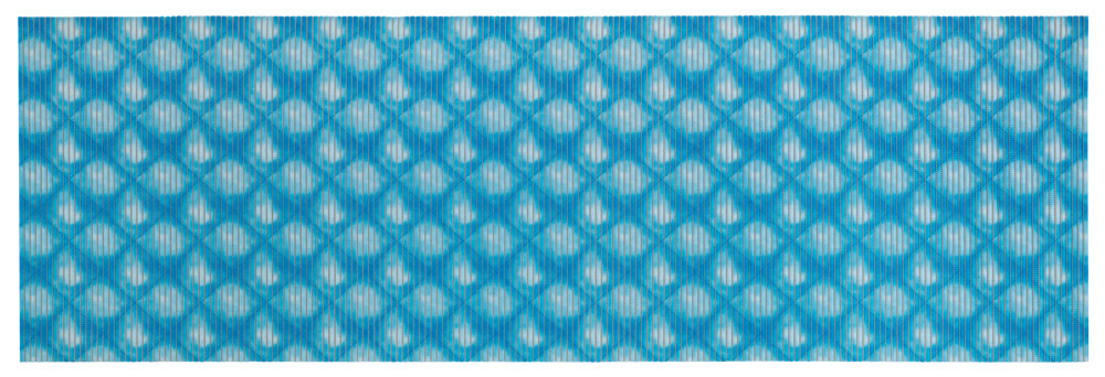 Badematte Flow Blau, 65 x 200 cm  zuschneidbar