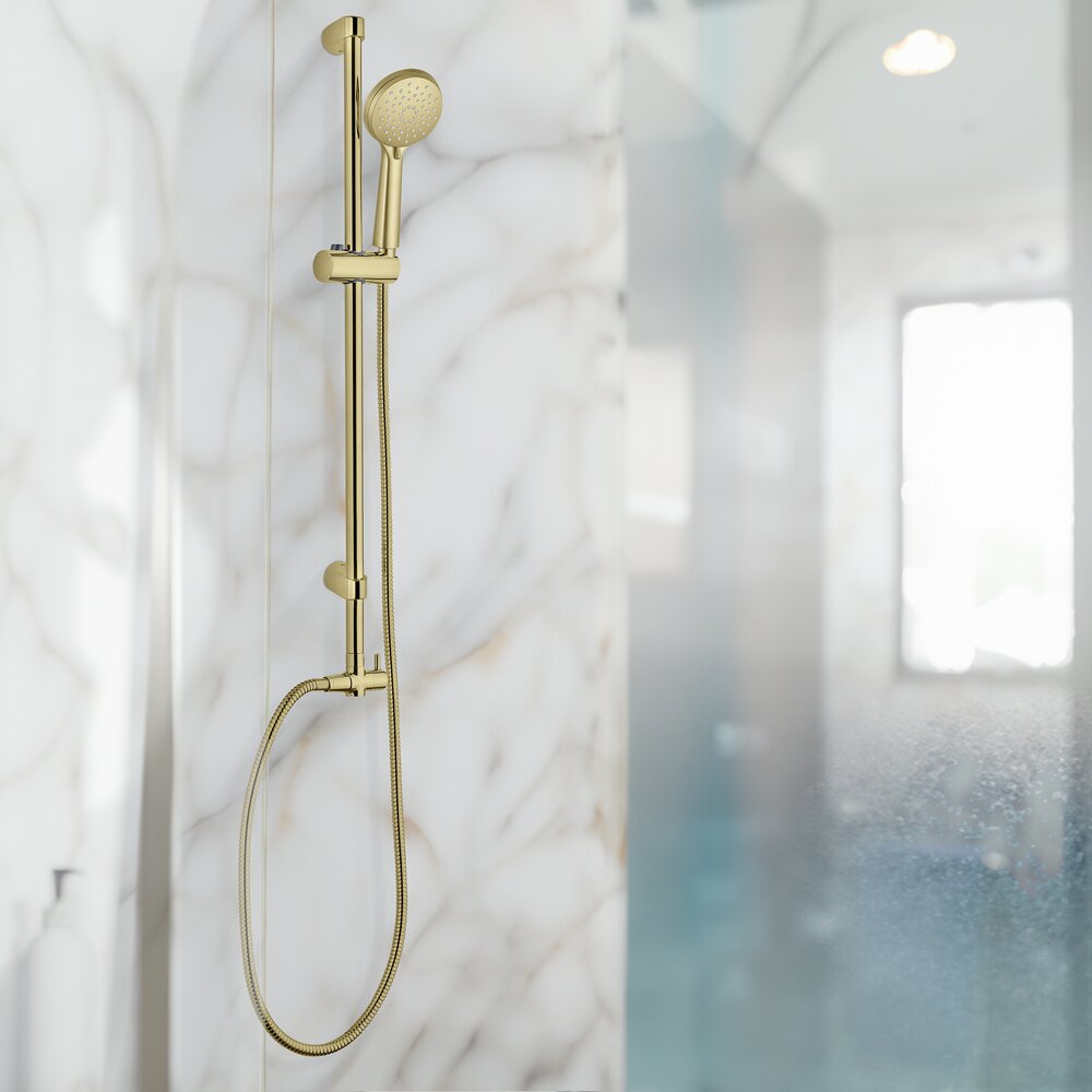 Roestvrijstalen doucheslang Mod. Messing 150 cm Goud