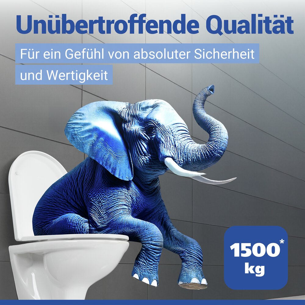Abattant de WC Mod. Lagor DuroUnbreakable®, blanc  100 % incassable, avec frein de chute