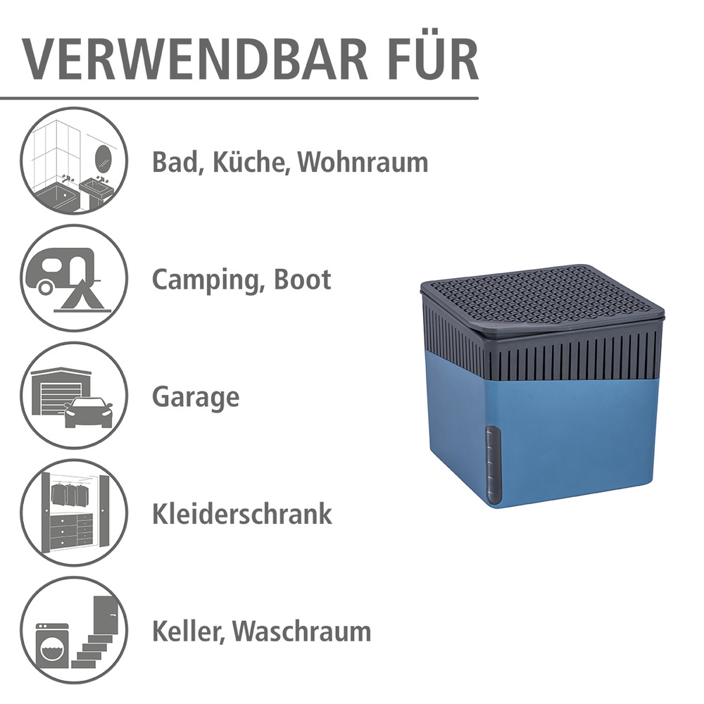 Raumentfeuchter Mod. Cube 500 g blau  Luftentfeuchter