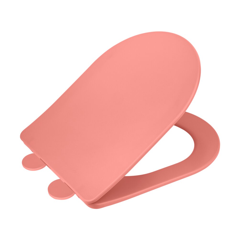 WC-Sitz Mod. Galati Coral matt  aus Duroplast, Soft-Touch-Effekt