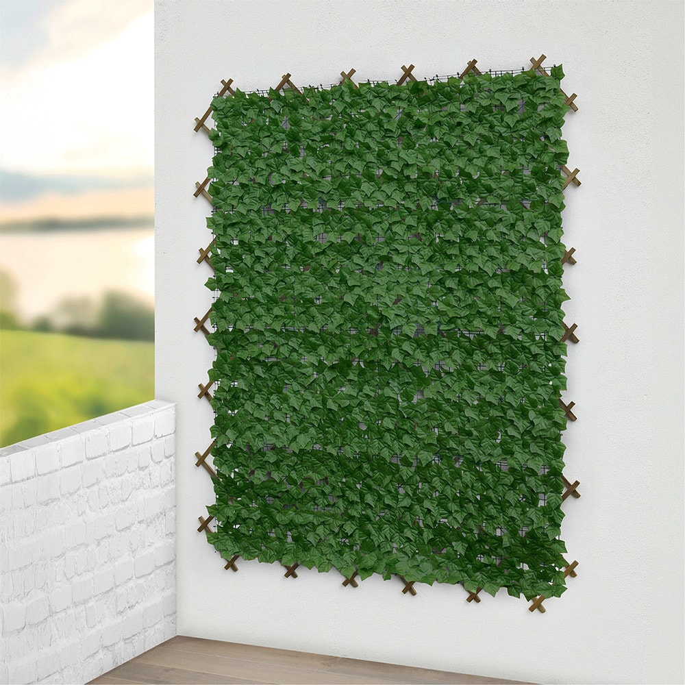 Sichtschutzmatte Efeu 3x1m, grün, Kunststoff, 100x300 cm  pflegeleicht und wetterbeständig