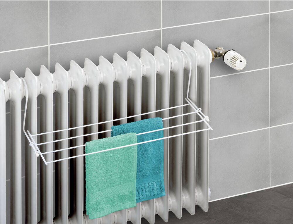 Heizkörper-Wäscheständer Weiß  zusätzlicher Trockenplatz im Haushalt