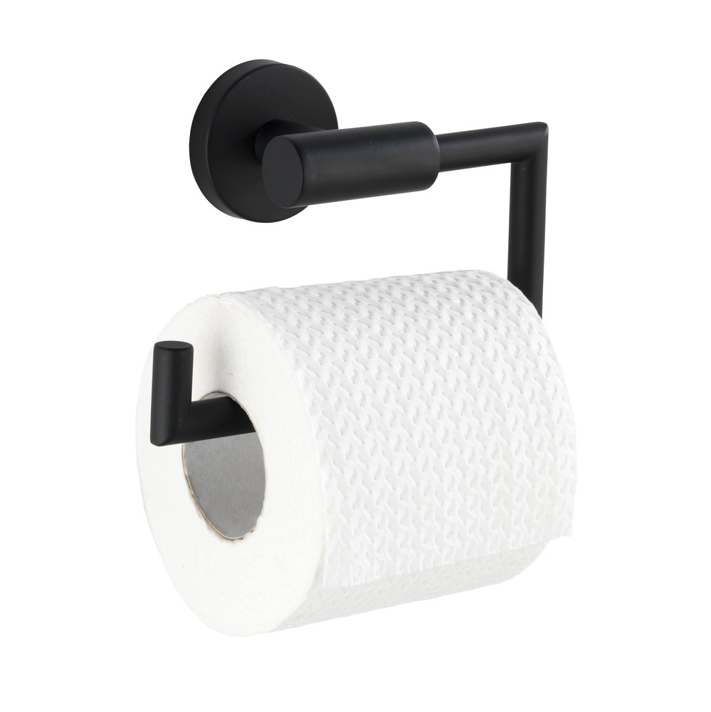 Toilettenpapierhalter Mod. Bosio Black matt ohne Deckel  rostfrei