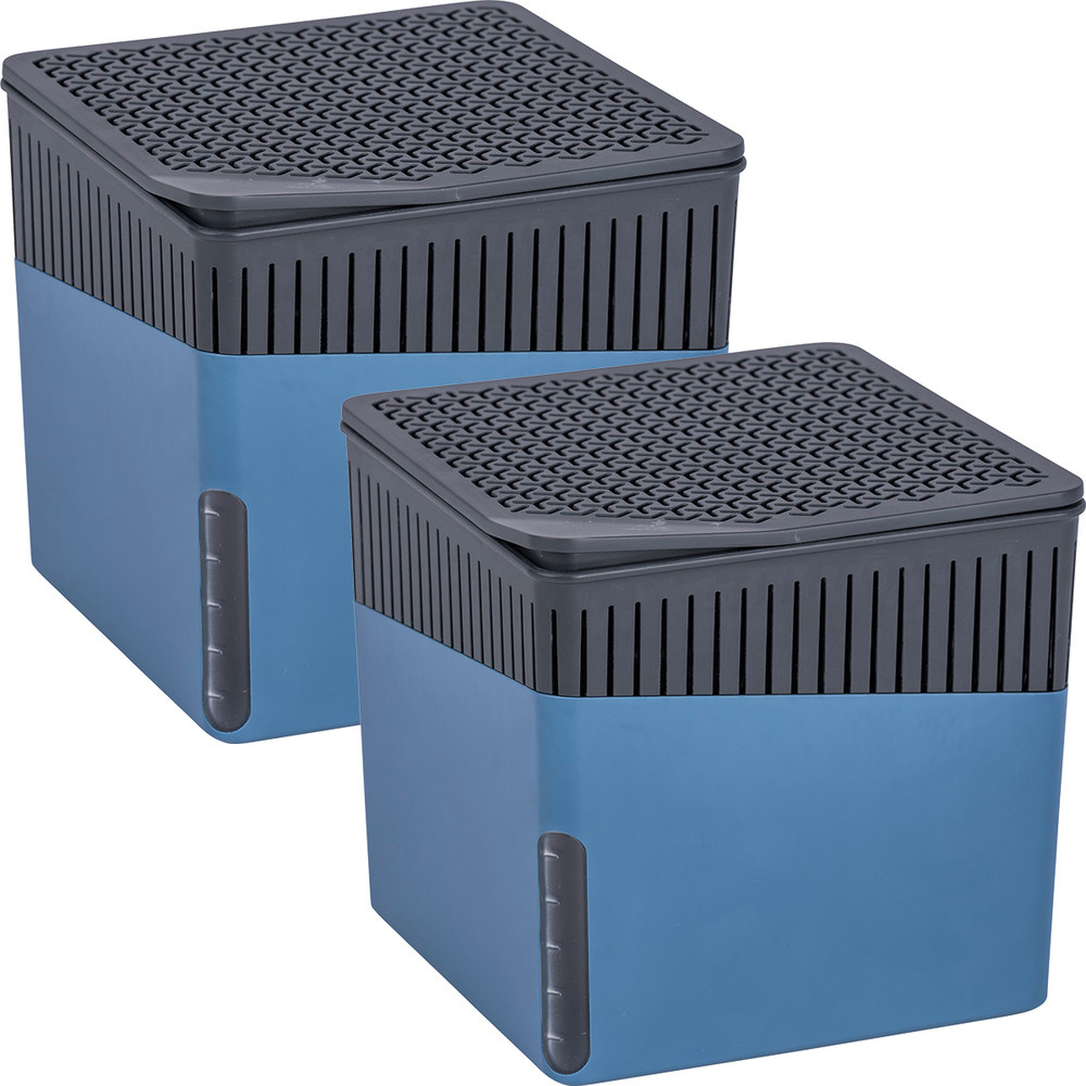 Raumentfeuchter Mod. Cube Blau 1000 g, 2er Set  Luftentfeuchter