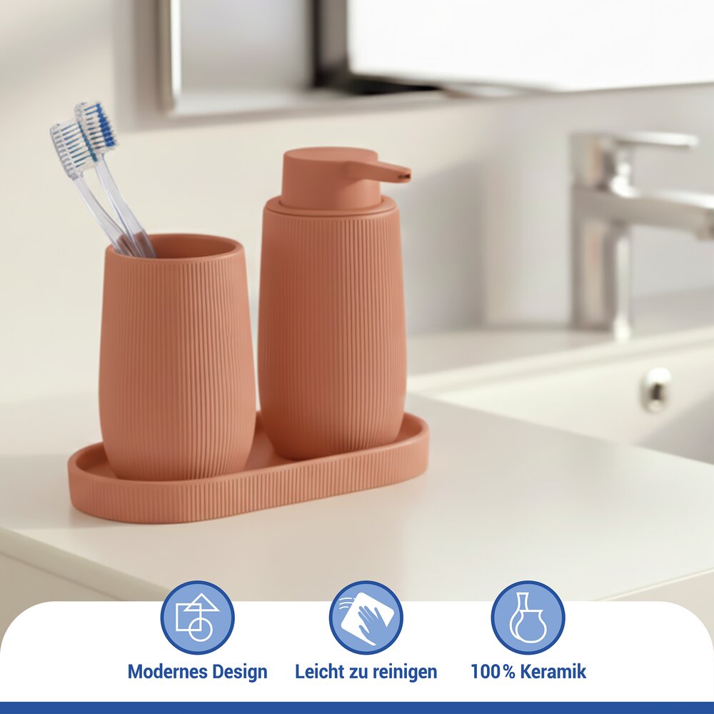 Vide-poche Mod. Fablo Marron  en céramique de haute qualité, polyvalent
