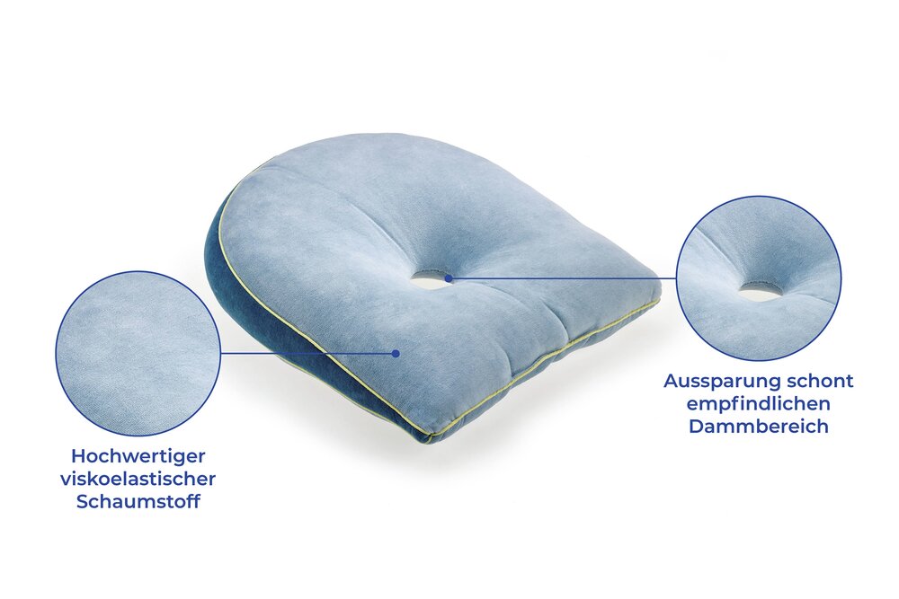 Keilkissen  ca. 40 x 36 x 13 cm