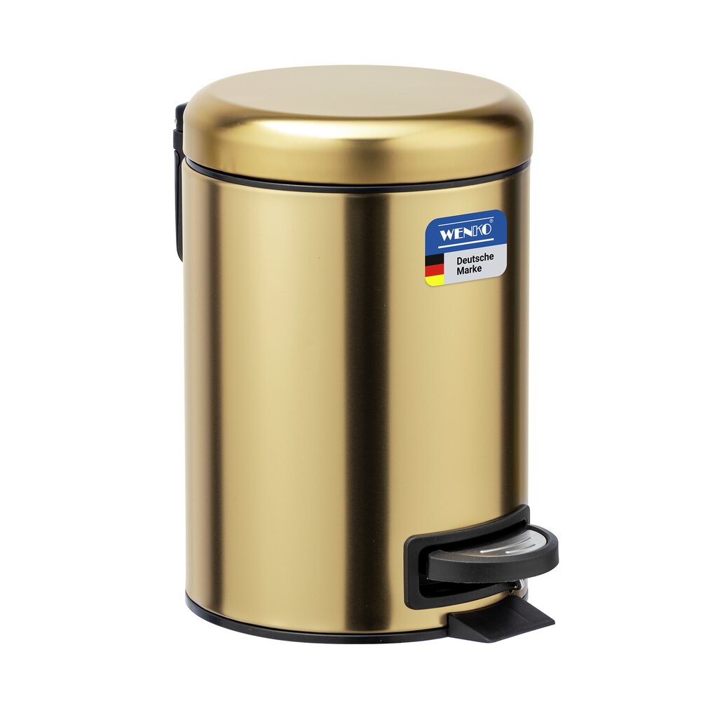 Leman cosmetica pedaalemmer, goud mat, 3 liter