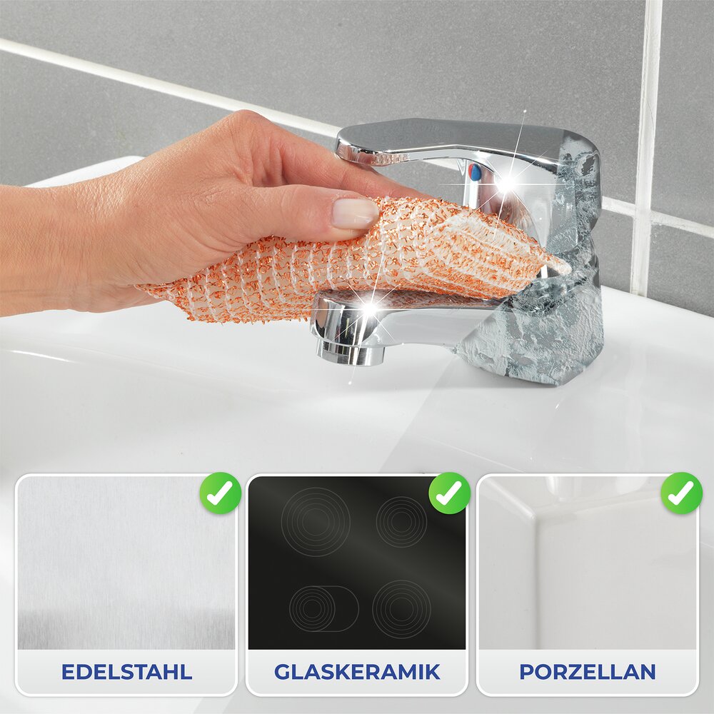 Kupfer-Reinigungs-Set, 5 tlg.  entfernt hartnäckige Verschmutzungen