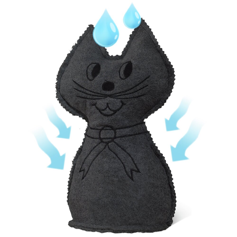 Raumentfeuchter Mod. Katze, 2er Set  schwerer Türstopper