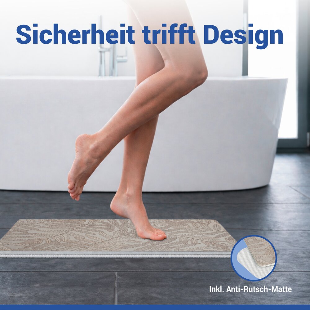 Diatomiet badmat Mod. Dafni, 60 x 39 cm