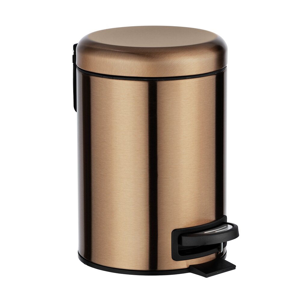 Kosmetik Treteimer Mod. Leman Metallic-Kupfer  Edelstahl, 3 Liter