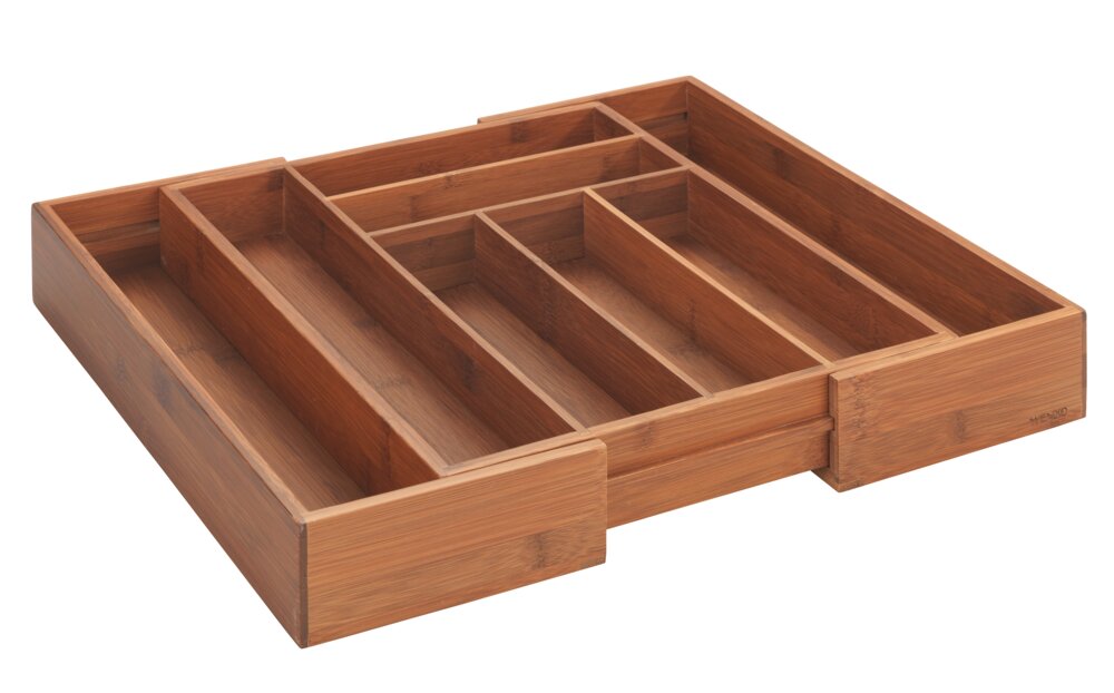 Besteckeinsatz ausziehbar  aus Bambus