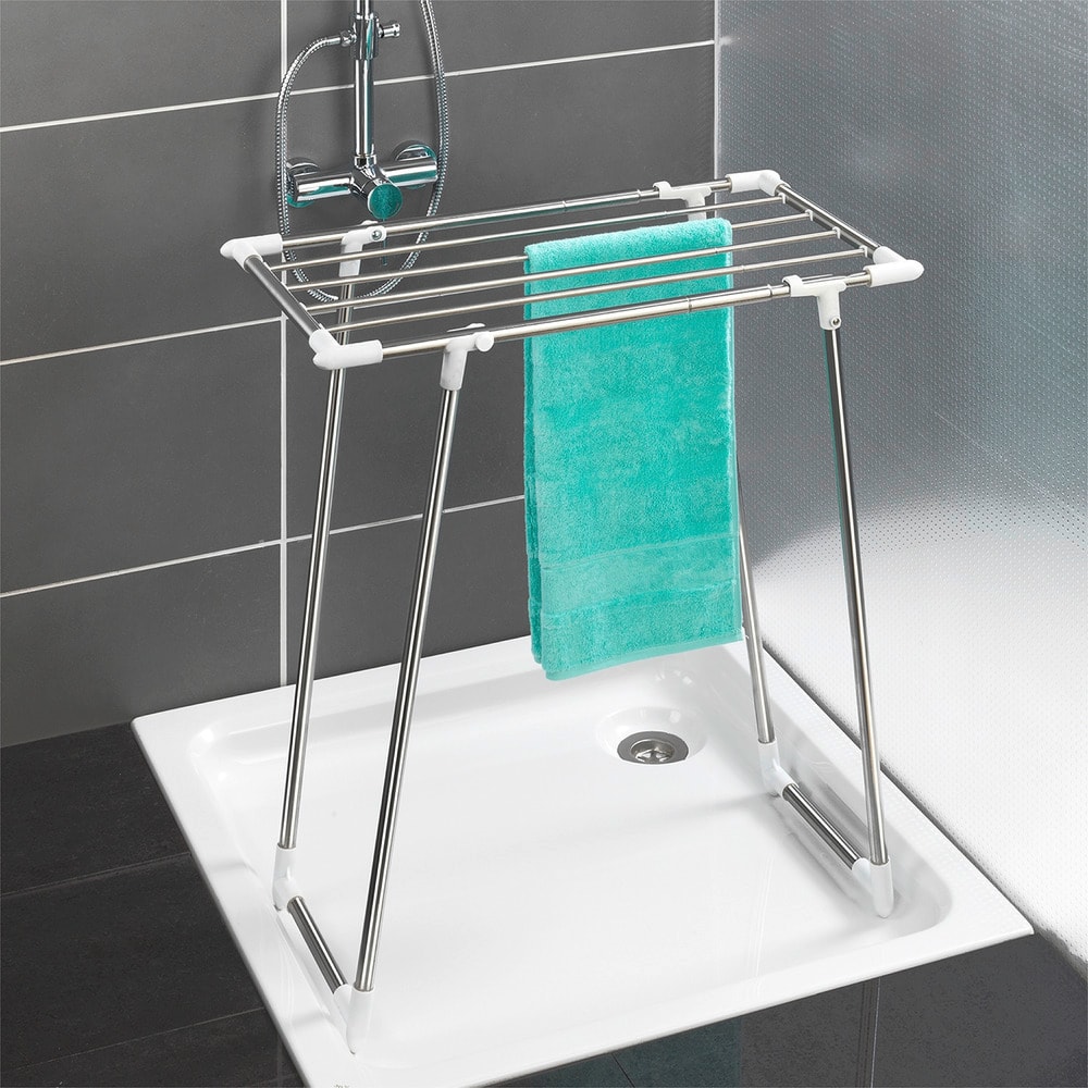 Teleskop-Wäscheständer Raumwunder  für Dusche und Badewanne, ausziehbar