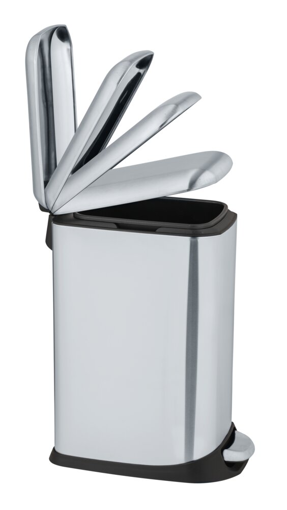 Treteimer Mod. Design 12 L, Easy-Close, Edelstahl  mit herausnehmbarem Einsatz