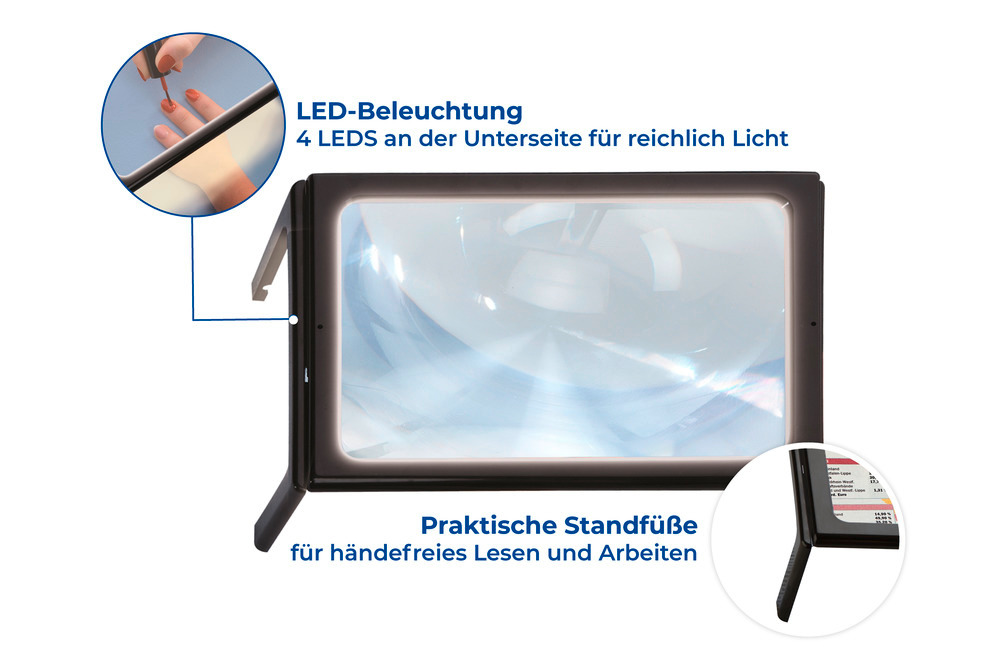 Leselupe LED  300% Vergrößerung