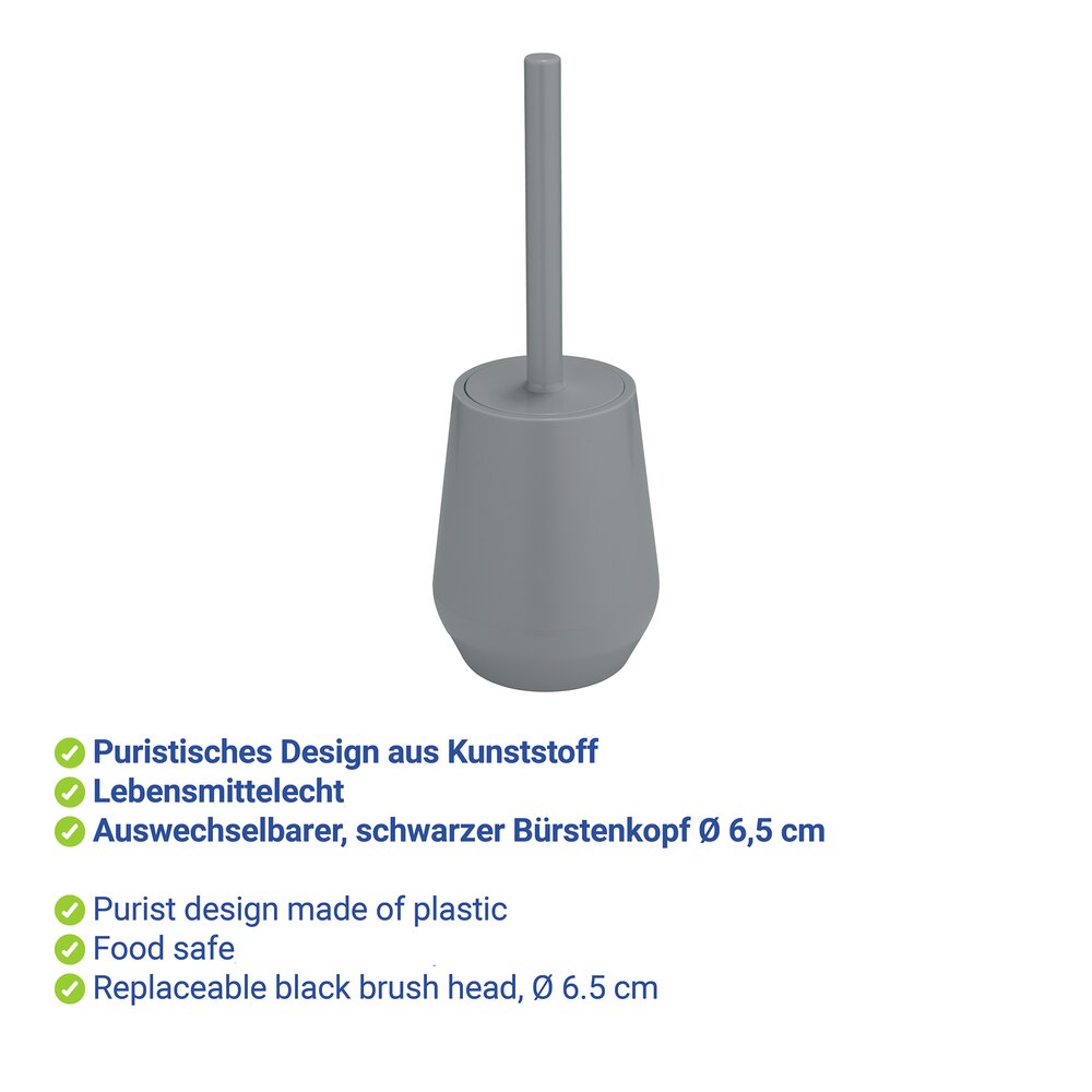 Brosse WC Mod. Vara Anthracite  porte-brosse de toilettes fermé