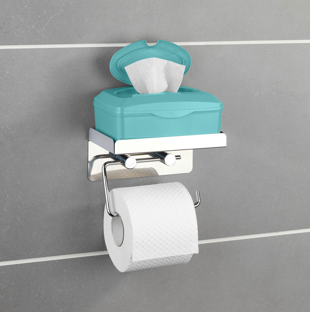 Toilettenpapierhalter 2 in 1, Edelstahl rostfrei  rostfrei