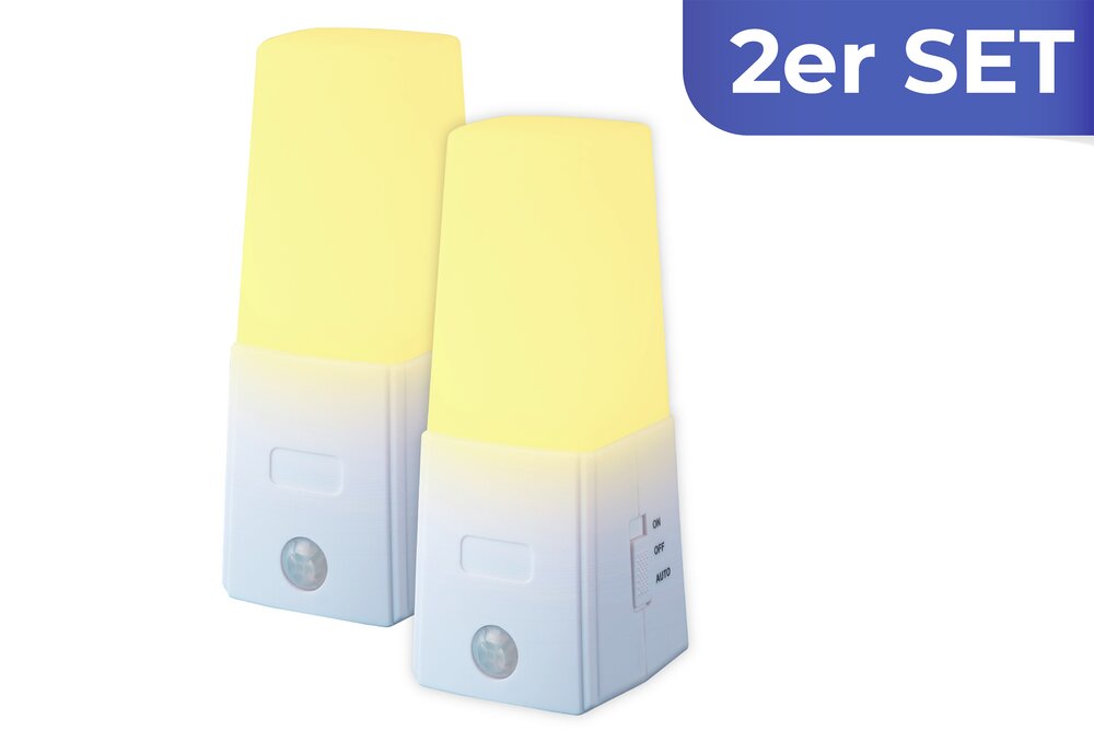 LED Unterbett Licht mit Bewegungssensor, 2er Set  batteriebetrieben