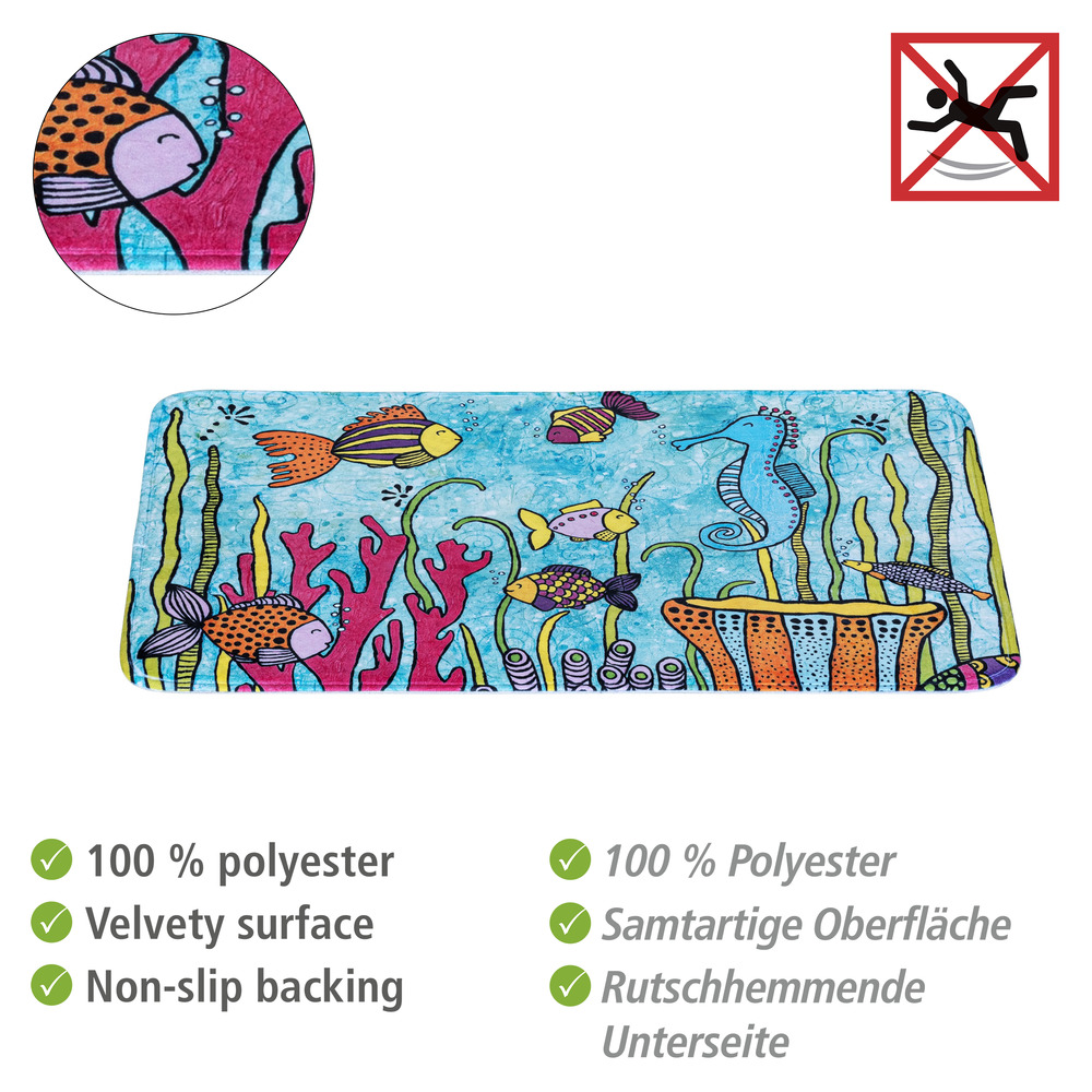 Badematte Mod. Rollin'Art Ocean Life  45 x 70 cm