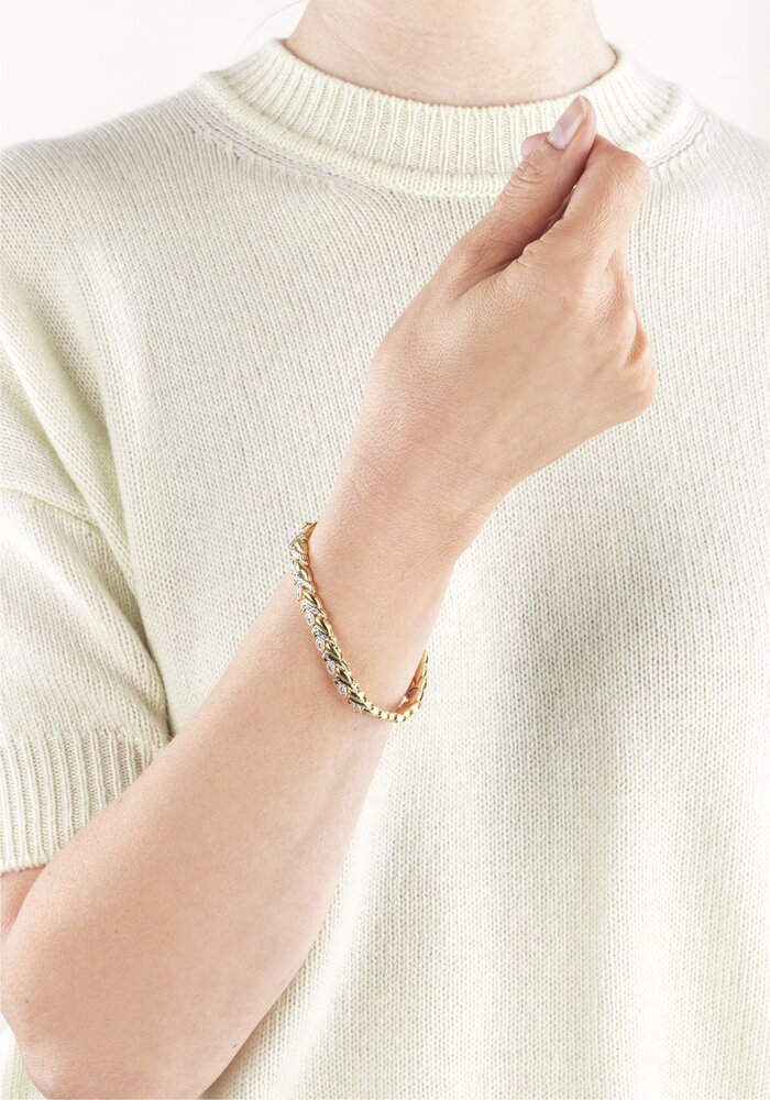 Magnet-Armband „Bicolor“  mit 6 Magneten