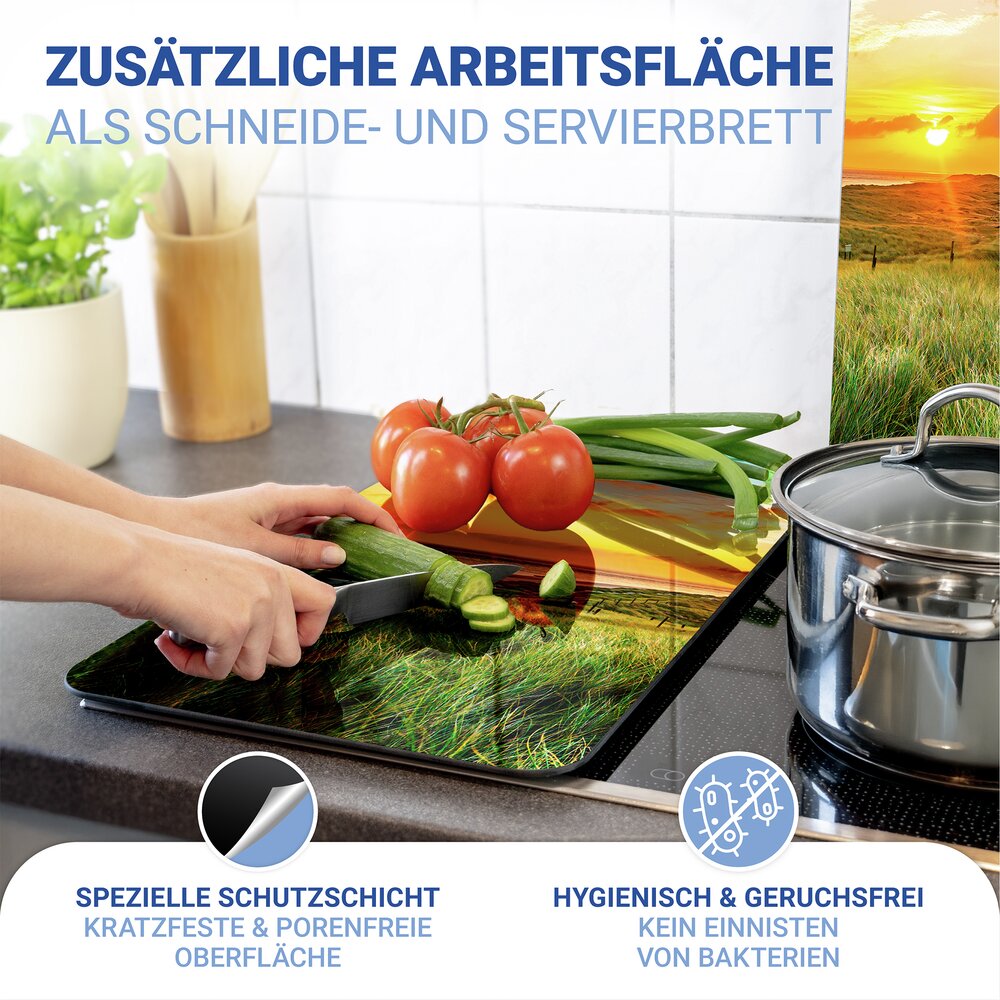 Herdabdeckplatte Universal Mod. Leuchtturm, 2er Set  für alle Herdarten geeignet