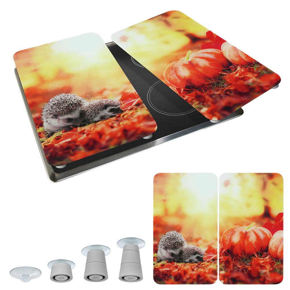 Herdabdeckplatte Universal Mod. Herbst, 2er Set  für alle Herdarten geeignet