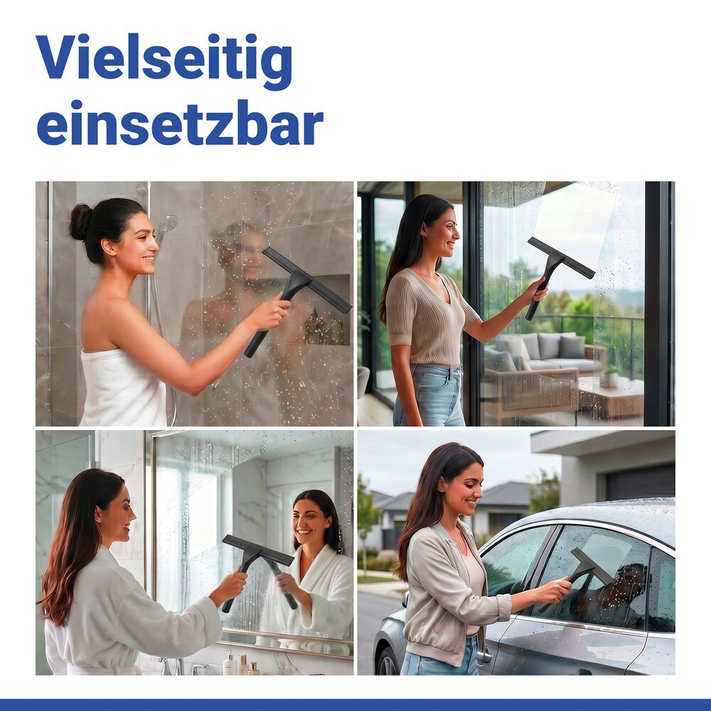 Vacuum-Loc® douchewisser Zwart