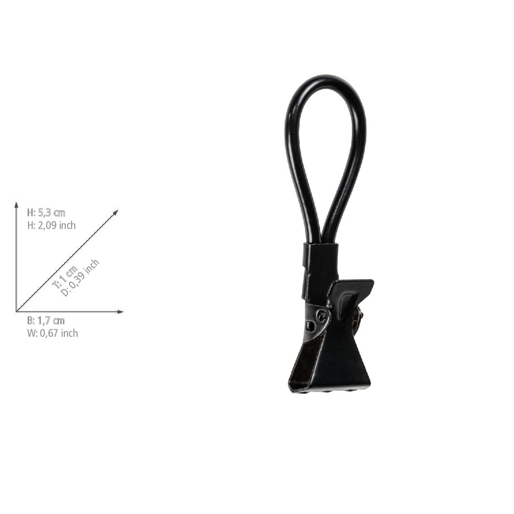 Oeillets de serrage, set de 4  Clip en métal solide