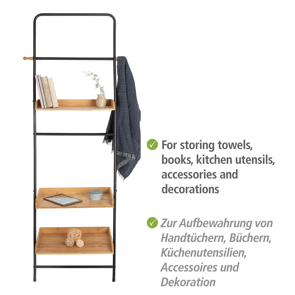 Standregal Mod. Loft  Wohnregal, Badezimmerregal aus Bambus