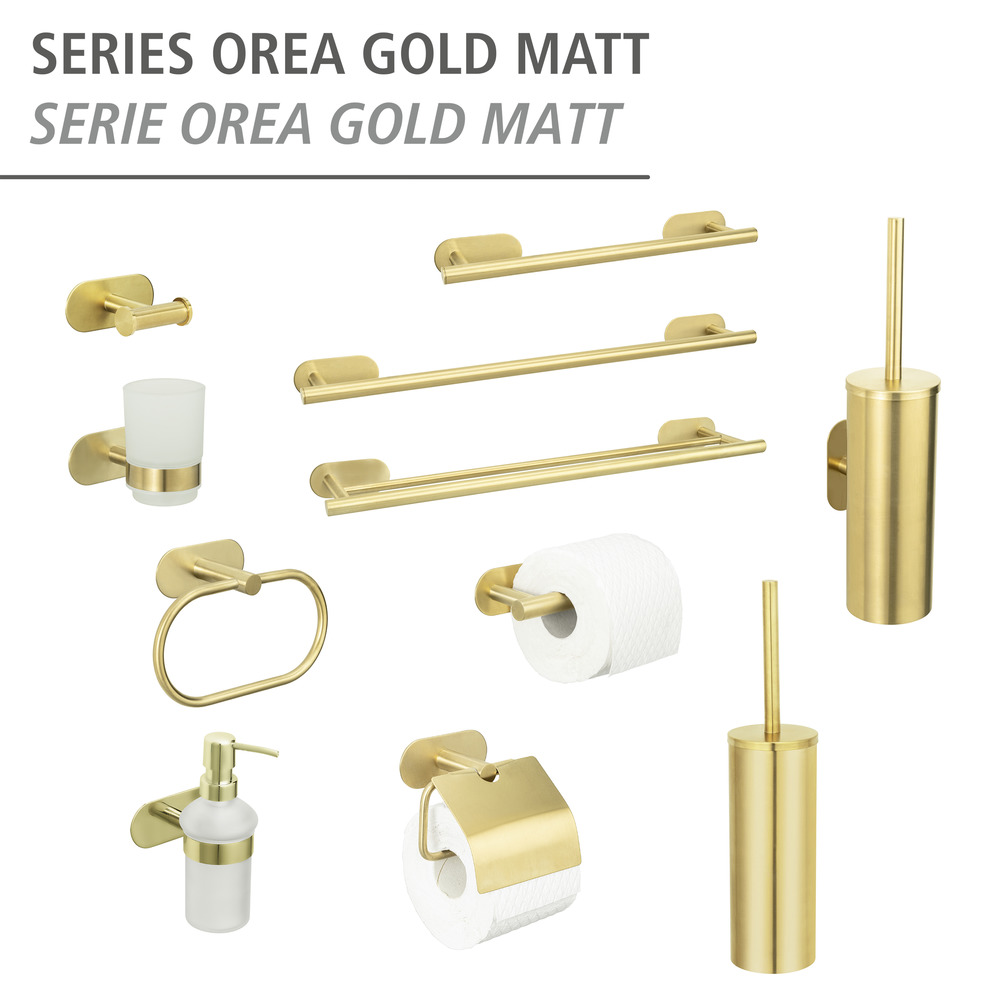 Turbo-Loc® Zahnputzbecher Uno Orea Gold Matt  Befestigen ohne Bohren