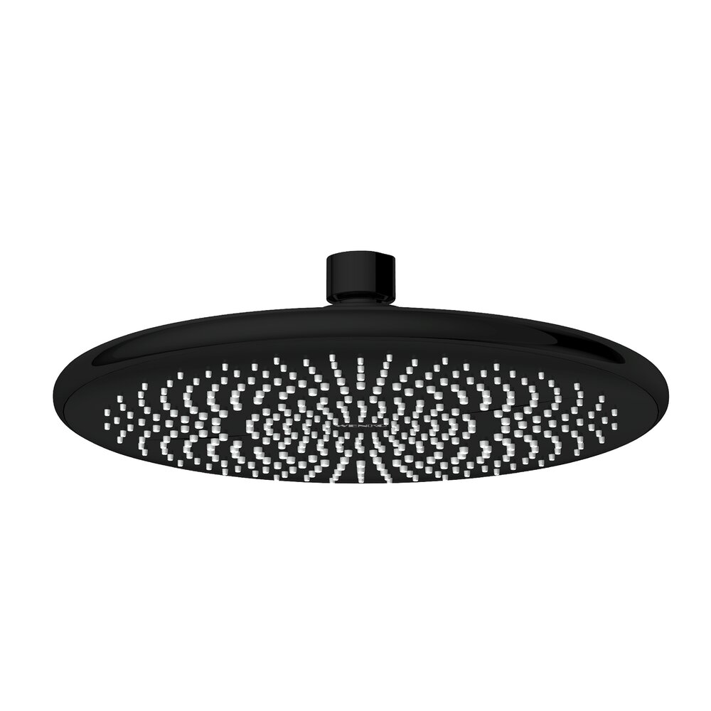 Tête de douche à effet pluie Noire  Ø 22,5 cm