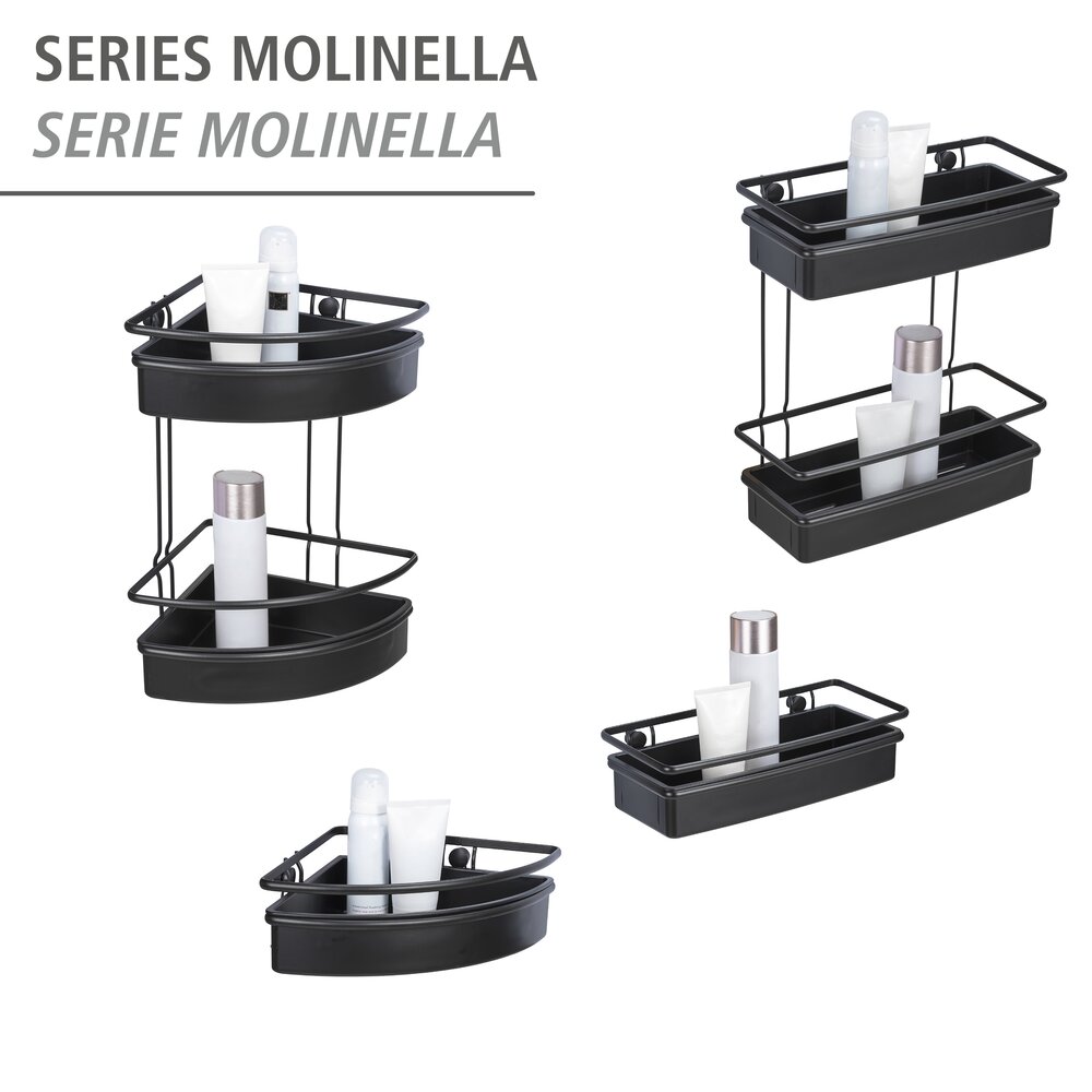 Wandplank Molinella zwart