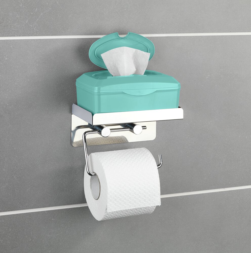 Toiletrolhouder 2 in 1 roestvrij staal