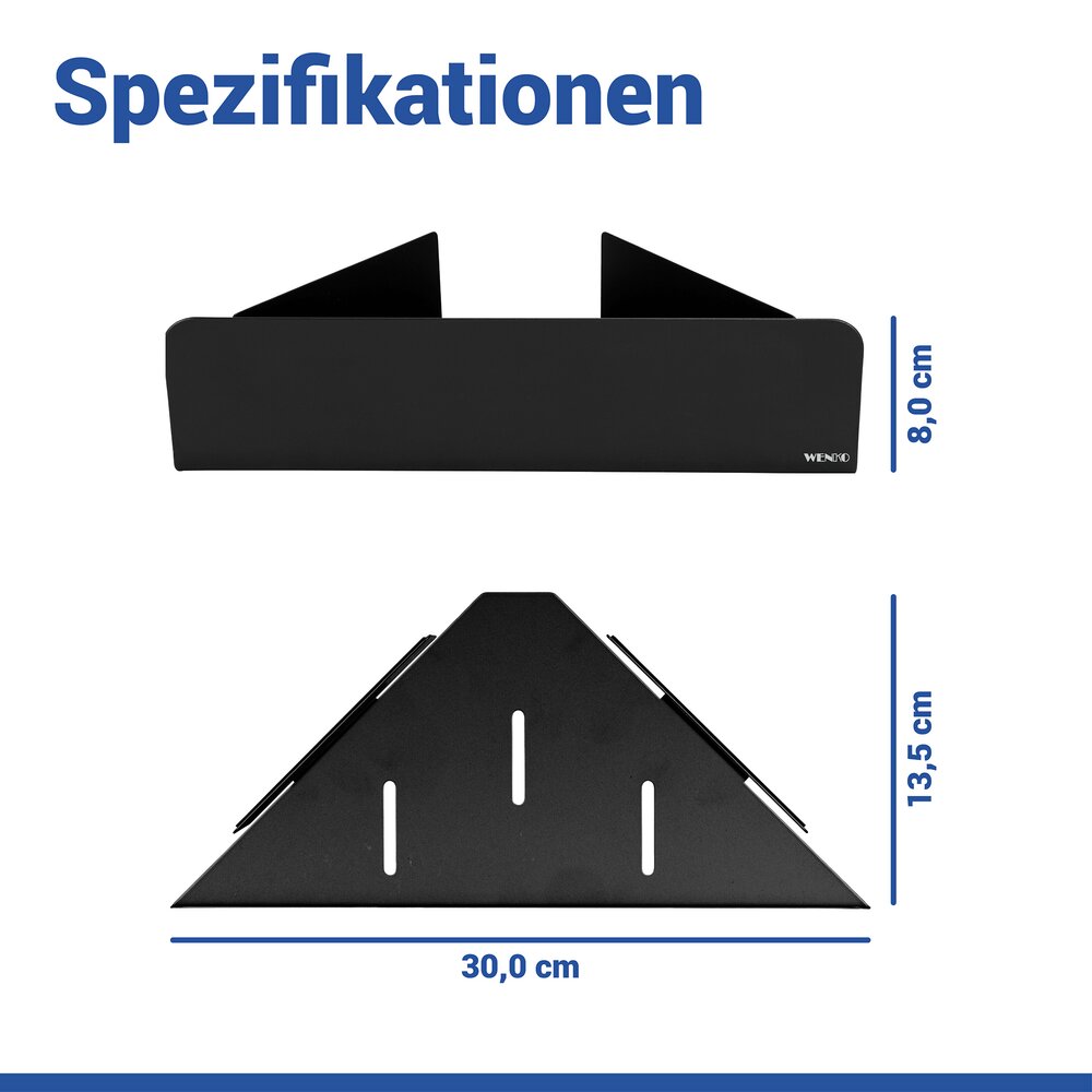 Turbo-Loc® Hoekplank Mod. Lizan Zwart