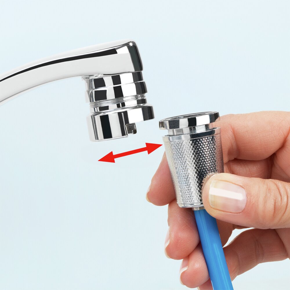 Reiniger Mod. Twister, blau, Kunststoff/Metall, 3 x 250 x 3 cm  mit Easy-Clip Schnellverschluss