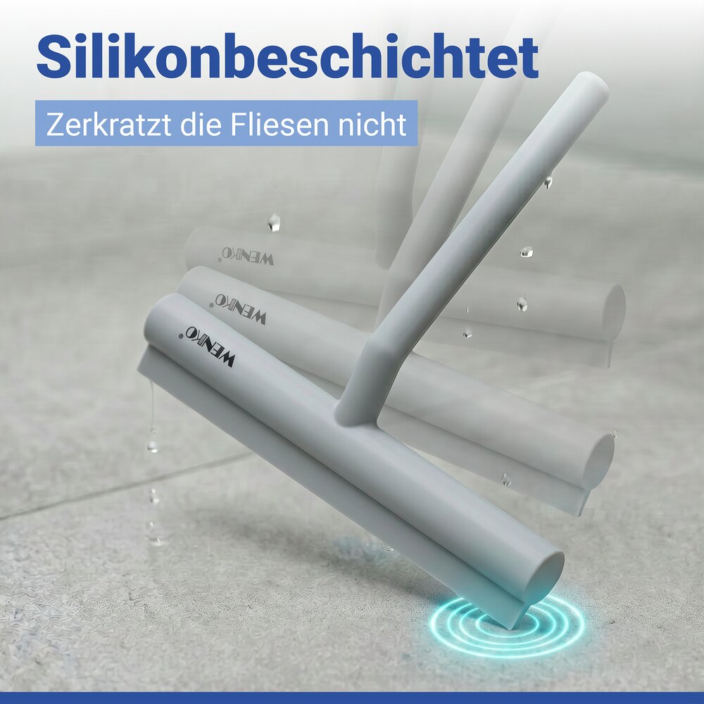 Badezimmerwischer Silikon Mod. Mola  Grau