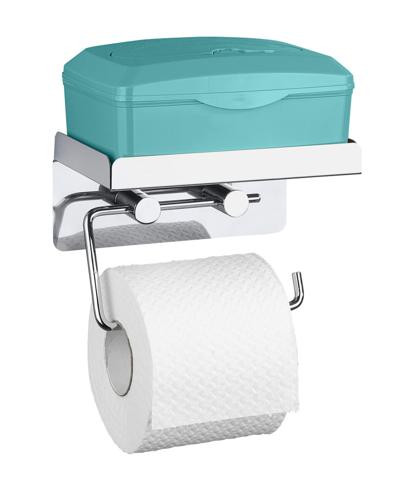 Toilettenpapierhalter 2 in 1, Edelstahl rostfrei  rostfrei