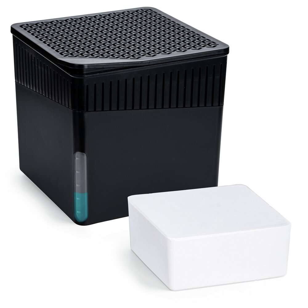Raumentfeuchter Mod. Cube 1000 g Schwarz  beugt Schimmel und Gerüchen vor