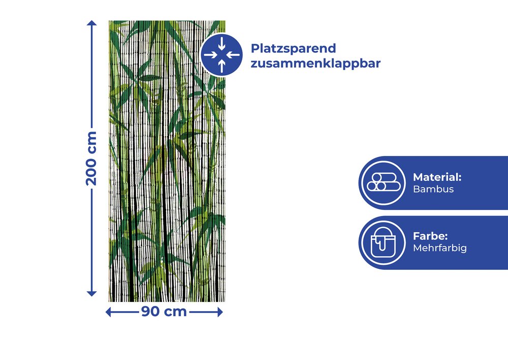 Rideau de bambou Bamboo  90 x 200 cm