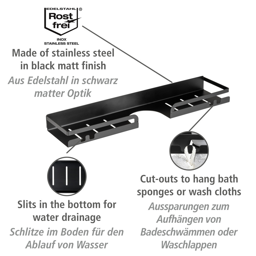 Turbo-Loc® Duschstangencaddy Altarella L  aus Edelstahl