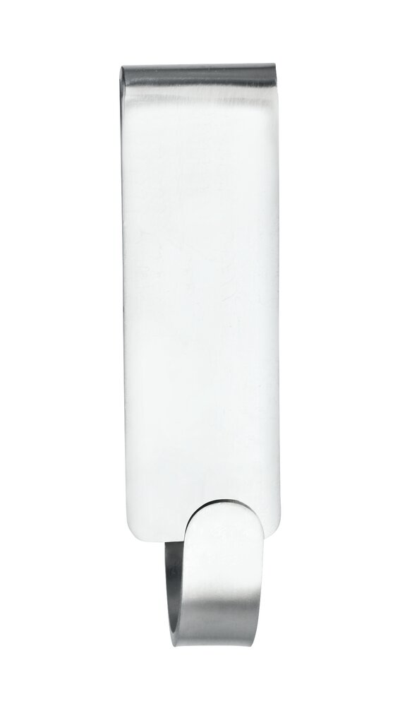 Crochet double de paroi de douche Vieste  acier inox, mat