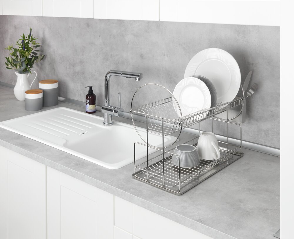 Égouttoir pour vaisselle Exclusif Duo  acier inox