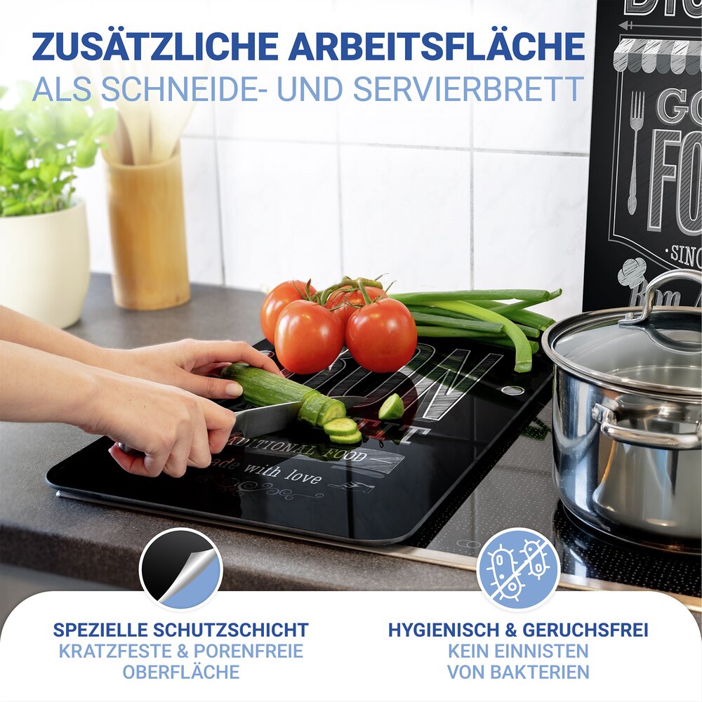 Plaque de Recouvrement Universelle Mod. Bon Appetit, set de 2  pour tous les types de cuisinières