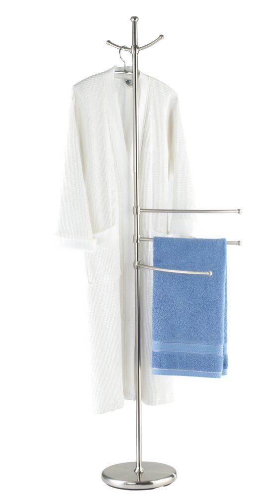 Porte-serviettes et porte-manteaux Adiamo  3 bras, 2 crochets de suspension
