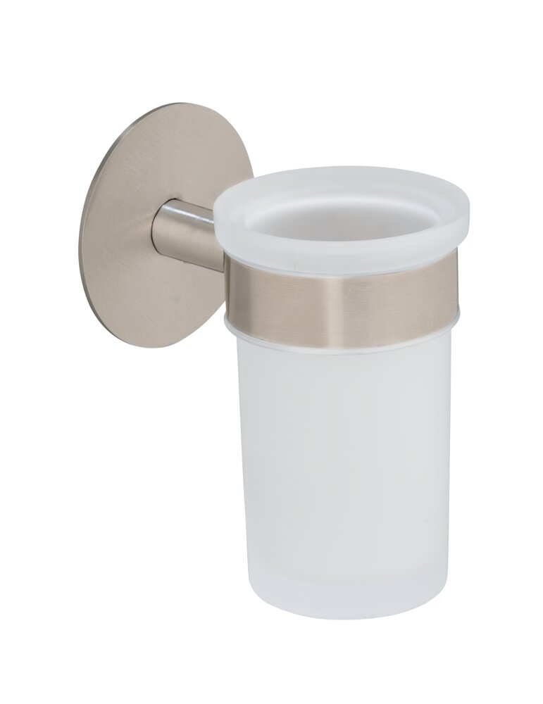 Tandenborstel bekerhouder Uno Mod. Meleto zilver mat