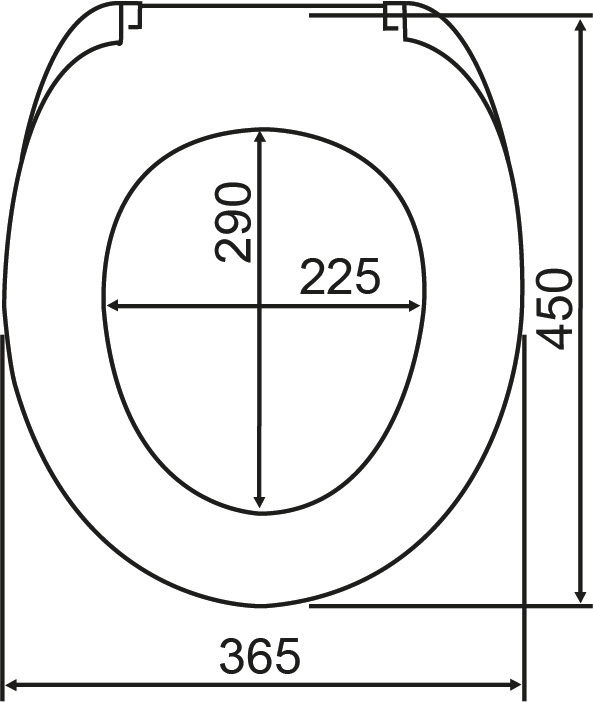 Toilettensitz Mod. Rosewood in Hochglanz mit Absenkautomatik  WC-Sitz mit Absenkautomatik, Schnellbefestigung