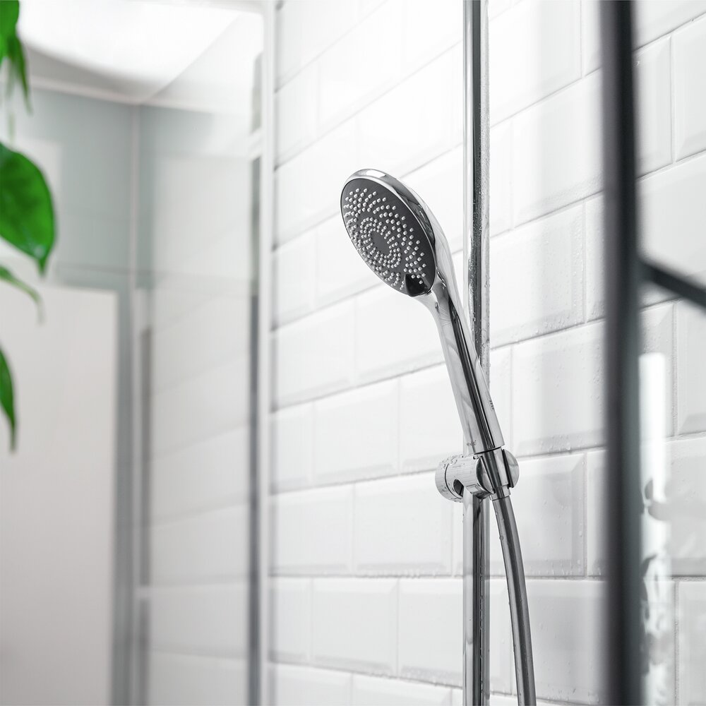 Pomme de douche Watersaving gris  Ø 11 cm